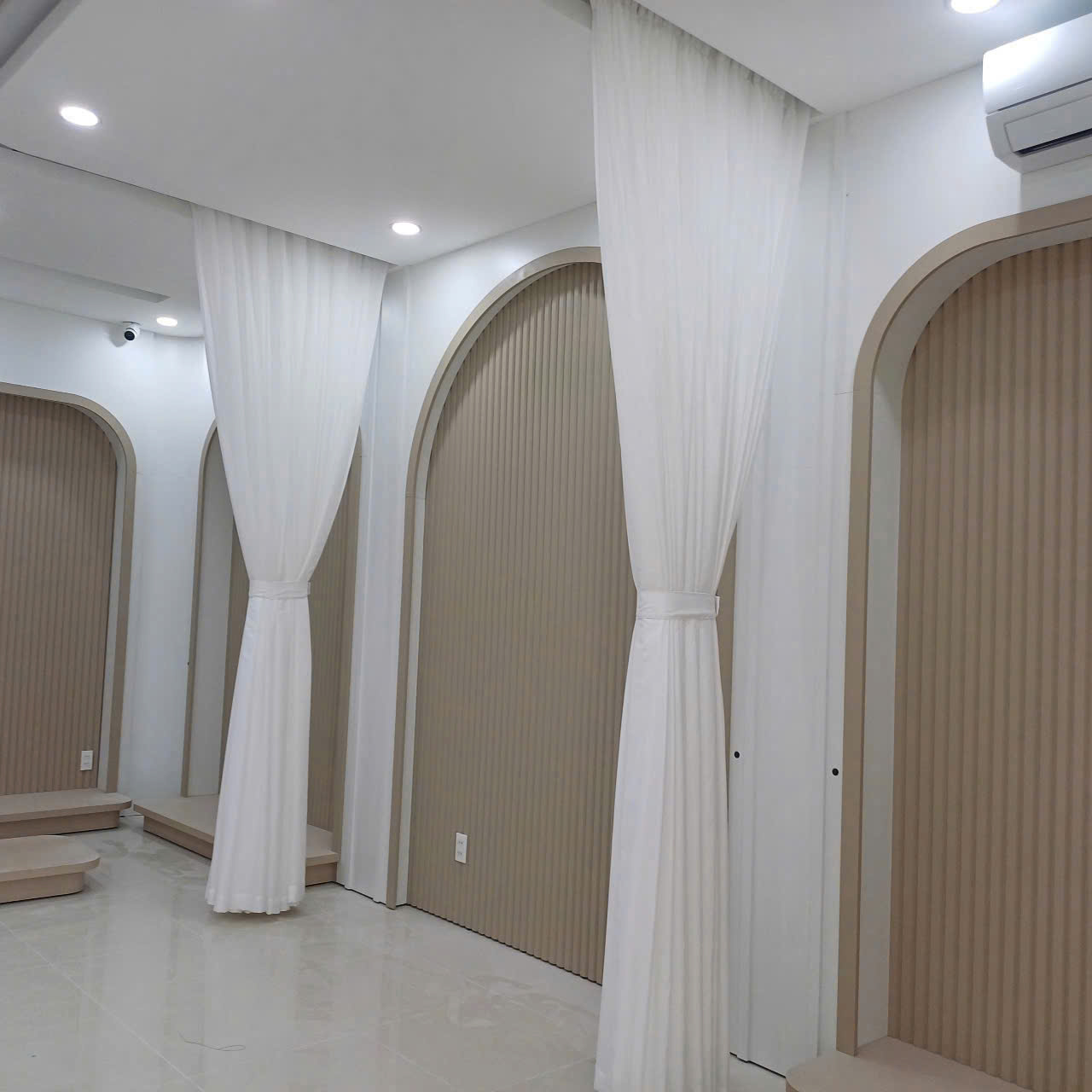 Rèm ngăn giường spa